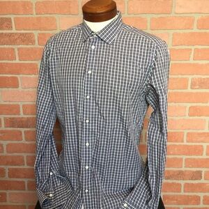 Rag & Bone Mens Button Front Shirt Size 16 1/2 Plaid Preppy Academia